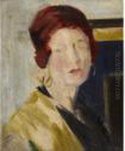 The Yellow Scarf by Francis Campbell Boileau Cadell