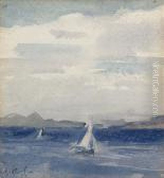Yachts At Sea, Iona - view 1