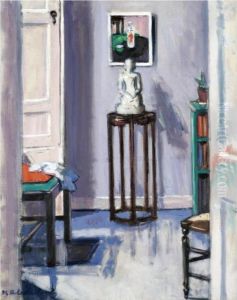 Interior With A Buddha by Francis Campbell Boileau Cadell