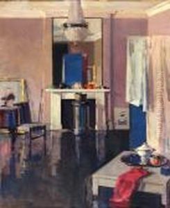 Studio Interior, 130 George St. by Francis Campbell Boileau Cadell