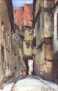 No15 Schloss Gasse-gotha by Francis Campbell Boileau Cadell