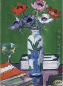 Still Life, Anemones by Francis Campbell Boileau Cadell