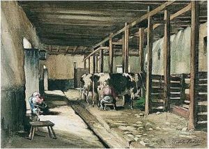 Lairg Farm by Francis Campbell Boileau Cadell