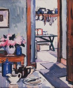 Interior, Auchnacraig, Mull by Francis Campbell Boileau Cadell