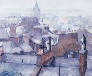 Roofs Of Stockbridge, Edinburgh. by Francis Campbell Boileau Cadell