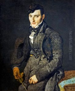 Jean-Francois Giliibert by Jean Auguste Dominique Ingres