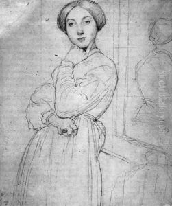 Study for Vicomtesse d'Hausonville, born Louise Albertine de Broglie I by Jean Auguste Dominique Ingres
