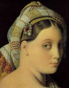 Grande Odalisque (detail) by Jean Auguste Dominique Ingres