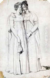 Henriette Harvey and her half sister Elizabeth Norton