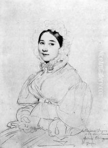 Madame Jean Auguste Dominique Ingres, born Madeleine Chapelle III by Jean Auguste Dominique Ingres