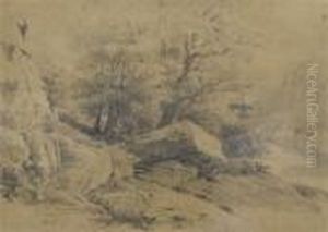 Landscape Study by Alexandre Calame