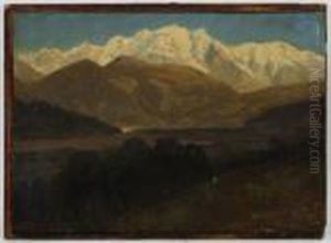 Le Mont-blanc by Alexandre Calame