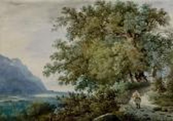 Blick Vom Rhonetal Gegen Den Genfersee - view 1