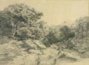 Ansicht Einer Fluslandschaft In Sallanches Ansicht Einer Fluslandschaft In Sallanches