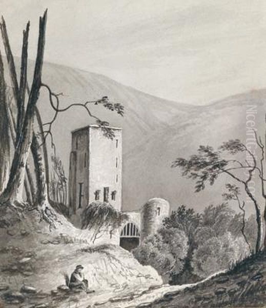 A Landscape With A Resting Traveller - view 1