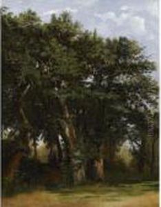Groupe De Chenes by Alexandre Calame