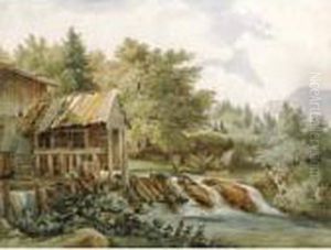 Moulin Sur Un Cours D'eau