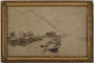 Paysage Lacustre by Alexandre Calame
