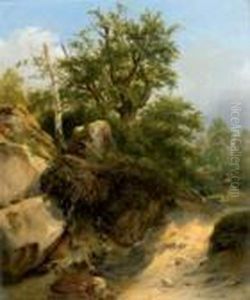 La Porteuse De Fagots by Alexandre Calame