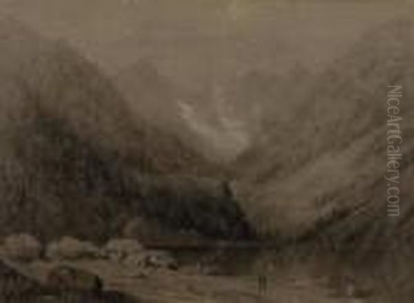 Mountain Lake. - view 1