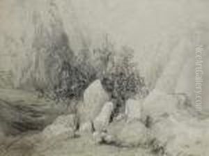 Bosquet Au Milieu Des Rochers, Sbd by Alexandre Calame