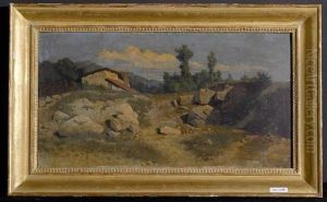 Gebirgslandschaft. by Alexandre Calame
