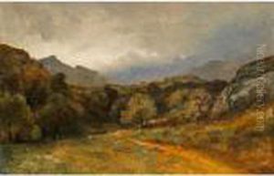 Prairie, Arbres, Chemin Au Pied Des Alpes
Meadow, Trees, Path Beneath The Alps by Alexandre Calame
