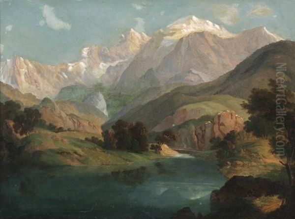 Sommerliche Hochgebirgslandschaft Mit See - view 1
