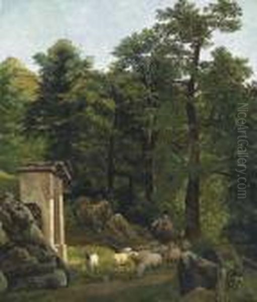 Landscape With Small Chapel And Animals - view 1