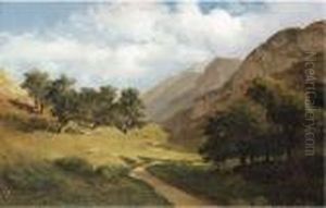 'paysage Au Servas', Switzerland by Alexandre Calame