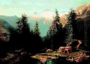 "vue Prise De La Handeck". by Alexandre Calame