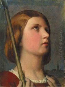 Tete de Jeanne d'Arc en extase