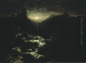 Souvenir De La Handeck by Alexandre Calame