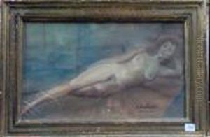Nu De Femme Allongee by Antoine Calbet