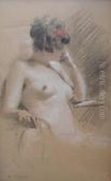 Femme Pensive Denudee - view 1