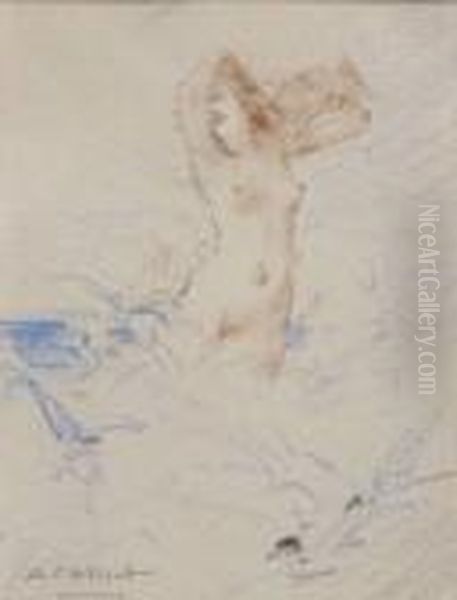 Nymphe Sortant De L'onde - view 1