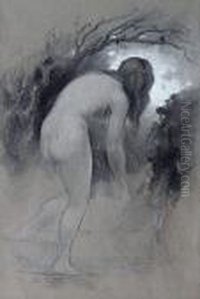 Baigneuse Au Bord De La Riviere - view 1
