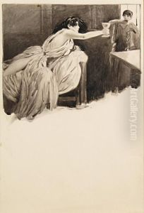 Illustration Pour Aphrodite De Pierre Lous by Antoine Calbet