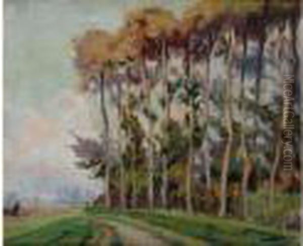 L'allee Bordee D'arbres - view 1