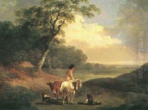 Landscape with a Rider by Julius Caesar Ibbetson