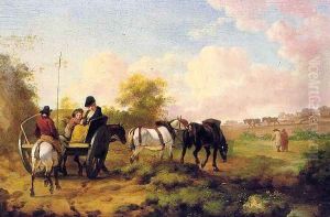 Going to Market 1785 by Julius Caesar Ibbetson