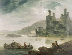 Conway Castle by Julius Caesar Ibbetson