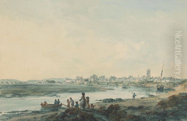 Cardiff from the South - view 1