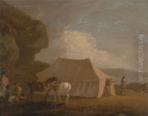 The Shooting Party by Julius Caesar Ibbetson