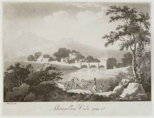 Llangollen Vale by Julius Caesar Ibbetson