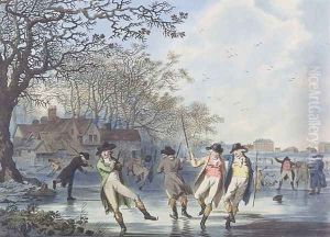 Winter Amusement A View in Hyde Park from the Moated House