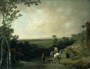 Landscape with Figures by Julius Caesar Ibbetson