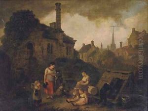 The old mill by Julius Caesar Ibbetson