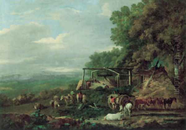 Threshing at Shaw's, Masham, Yorkshire - view 1