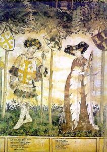 Hero And Heroine (detail) by Jacques Iverny